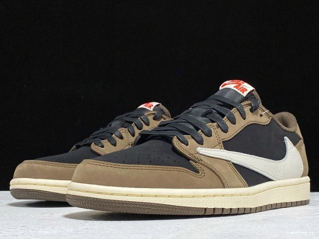 Low CQ4277-001 Air OG Travis Dark Jordan x SP 1 Scott Mocha 0702